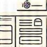 Icon representing a document or plan creation.